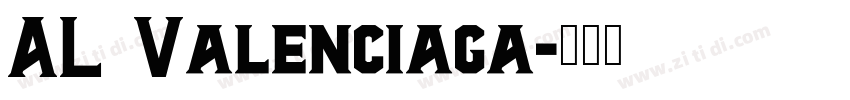 AL Valenciaga字体转换